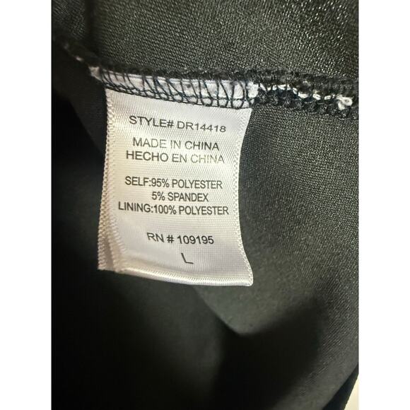 Love J mini black dress size L Bodycon Silhouette - Picture 2 of 5